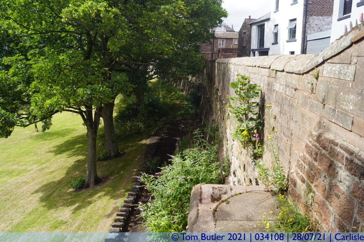 Photo ID: 034108, By the Western Walls, Carlisle, England