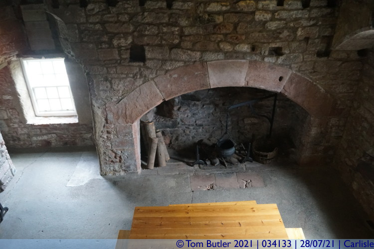 Photo ID: 034133, Gatehouse fireplace, Carlisle, England
