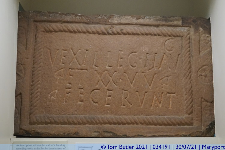 Photo ID: 034191, Roman inscription, Maryport, England