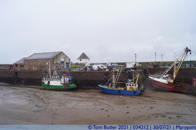 Photo ID: 034212, Trawlers at low tide, Maryport, England