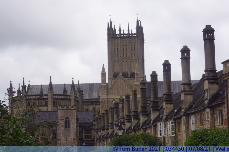 Photo ID: 034450, Cathedral from the close, Wells, England