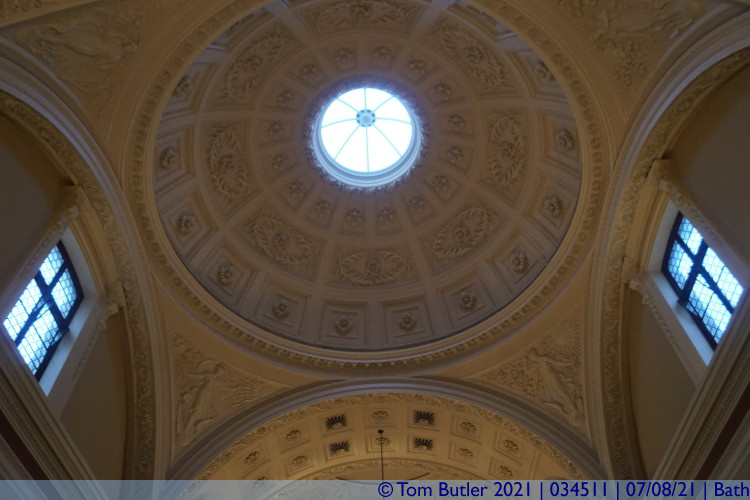 Photo ID: 034511, Dome of the Baths Ticket Hall, Bath, England