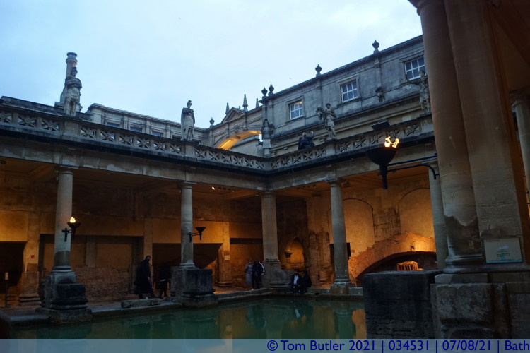 Photo ID: 034531, By the Great Bath, Bath, England