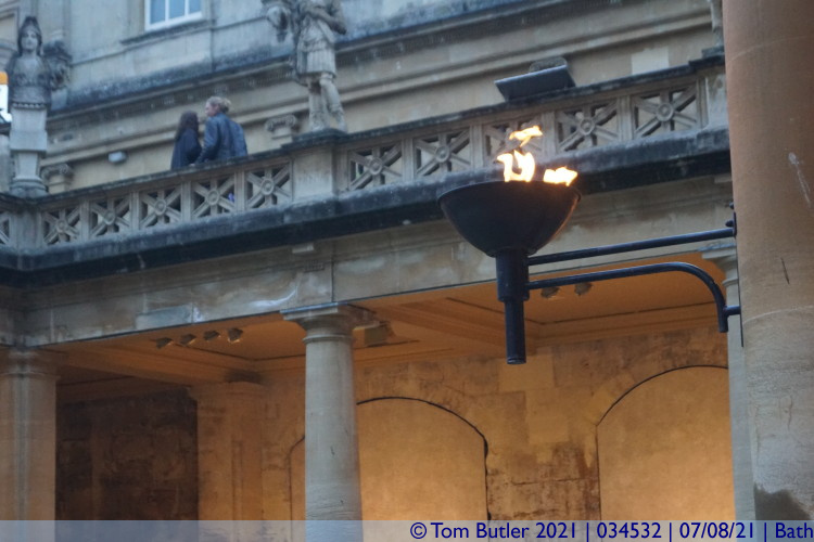 Photo ID: 034532, Flaming Torches lit, Bath, England