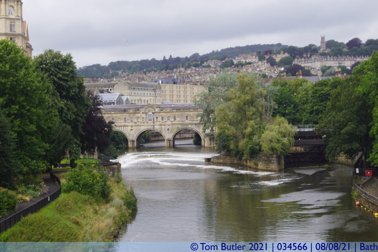 Photo ID: 034566, View from North Parade Bridge, Bath, England