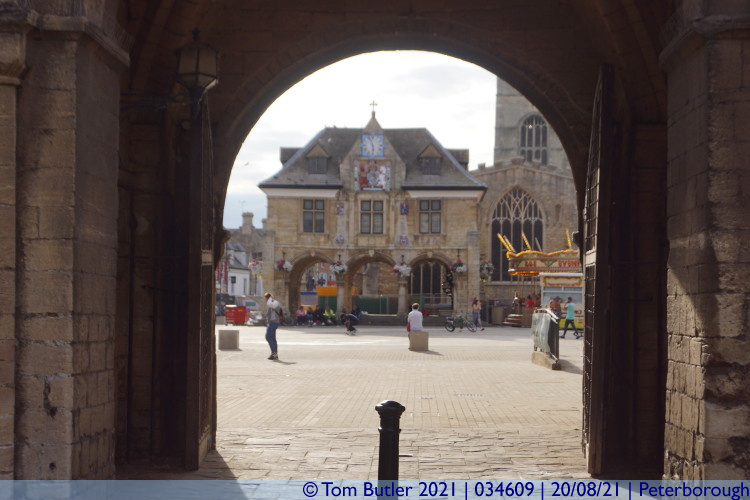 Photo ID: 034609, Guildhall from the Cathedral, Peterborough, England