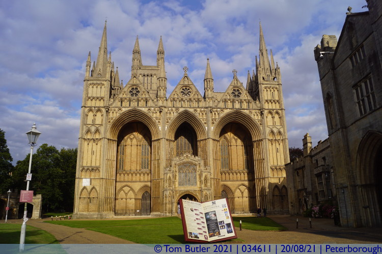Photo ID: 034611, Front of the Cathedral, Peterborough, England
