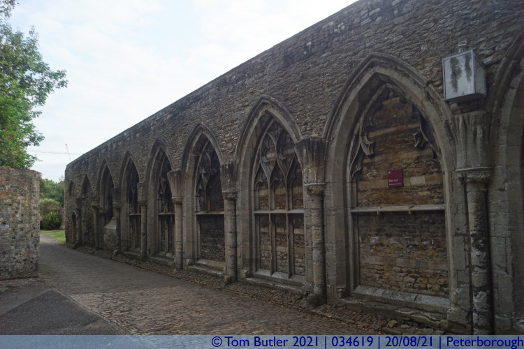 Photo ID: 034619, Former cloister, Peterborough, England