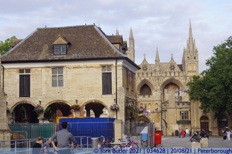 Photo ID: 034628, Guildhall and Cathedral, Peterborough, England