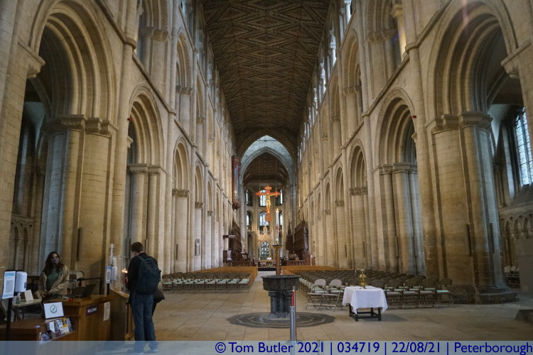 Photo ID: 034719, Inside the Cathedral, Peterborough, England
