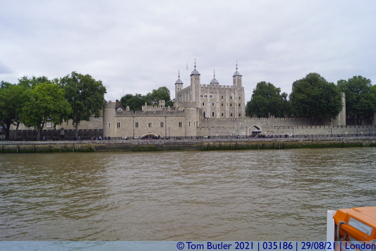Photo ID: 035186, The Tower of London from The Thames, London, England