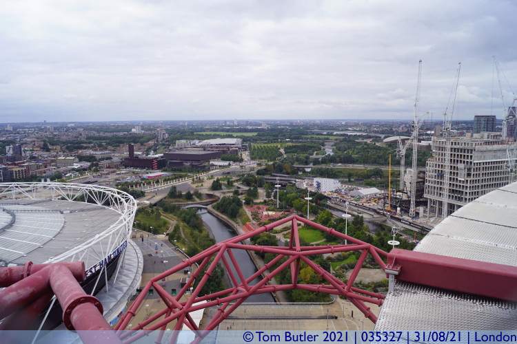 Photo ID: 035327, View from the top of the Orbit, London, England
