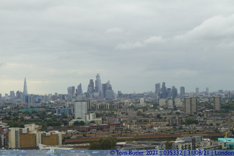 Photo ID: 035332, City of London from Stratford, London, England