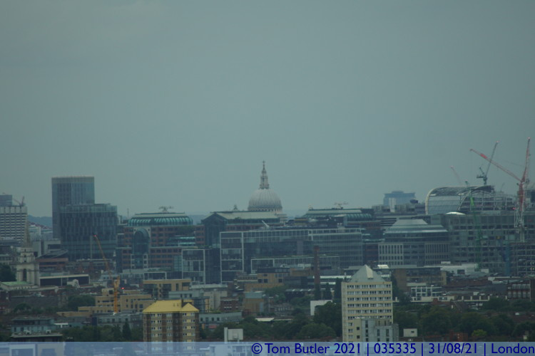 Photo ID: 035335, The Dome of St Pauls from the Orbit, London, England