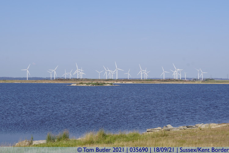 Photo ID: 035690, Wind farm, Sussex/Kent Border, England