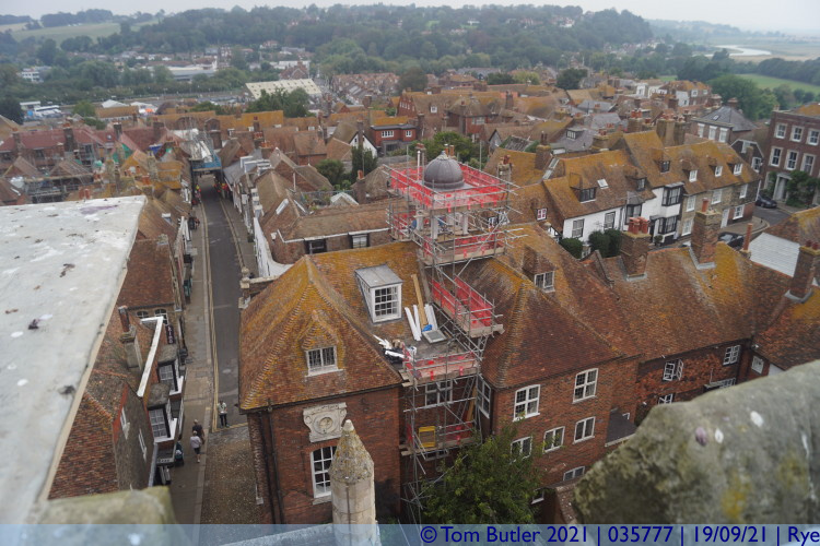 Photo ID: 035777, Town Council from the top of the church, Rye, England