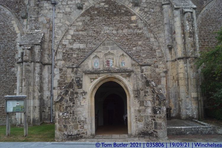 Photo ID: 035806, Entrance to the church, Winchelsea, England