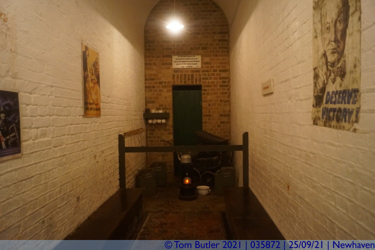 Photo ID: 035872, In the bomb shelter, Newhaven, England