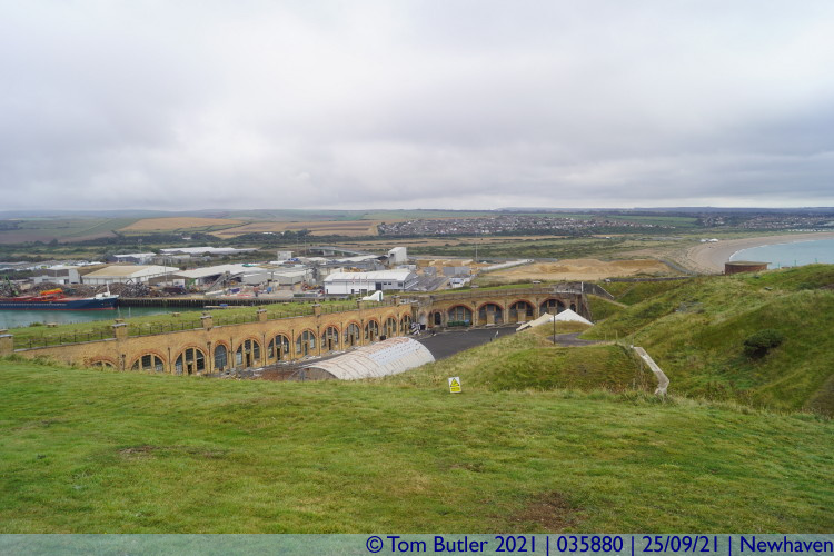 Photo ID: 035880, Looking down on the Fort, Newhaven, England