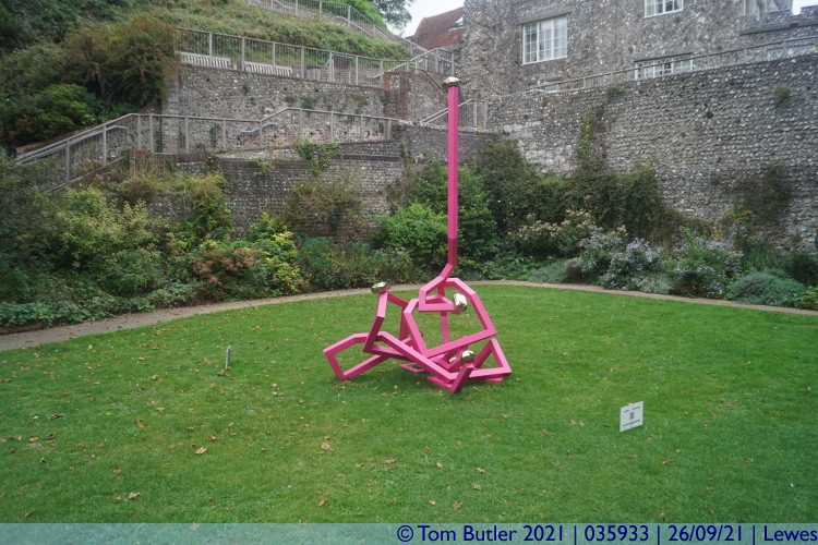 Photo ID: 035933, Art in the moat, Lewes, England