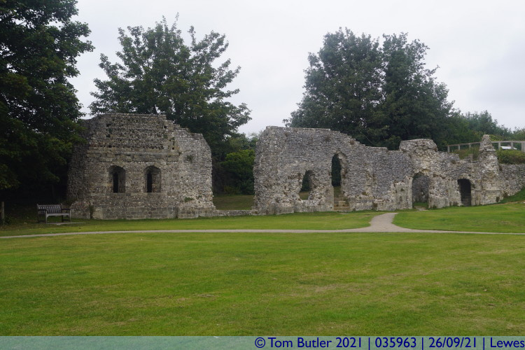 Photo ID: 035963, Ruins of the priory, Lewes, England