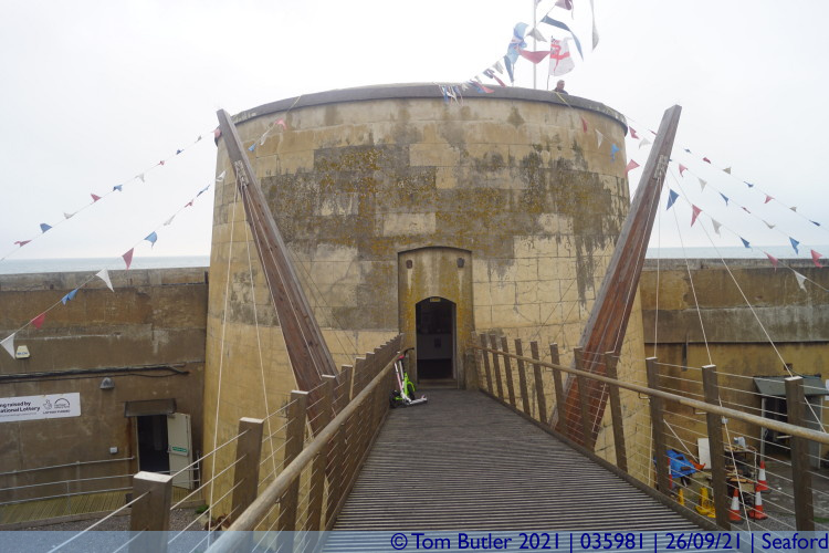 Photo ID: 035981, Entering the Martello Tower, Seaford, England