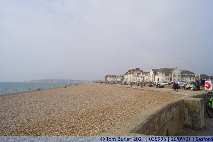Photo ID: 035995, View down the beach, Seaford, England