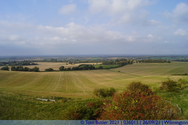 Photo ID: 036011, Weald and North Downs in the distance, Wilmington, England