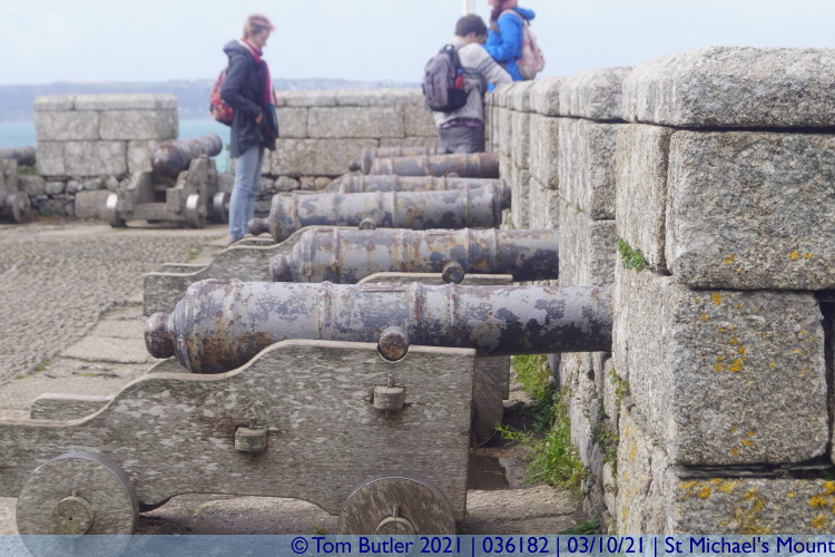 Photo ID: 036182, Mini Cannon, St Michael's Mount, Cornwall