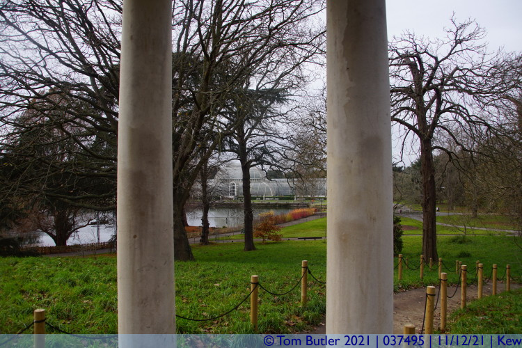 Photo ID: 037495, Palm house and temple, Kew, England