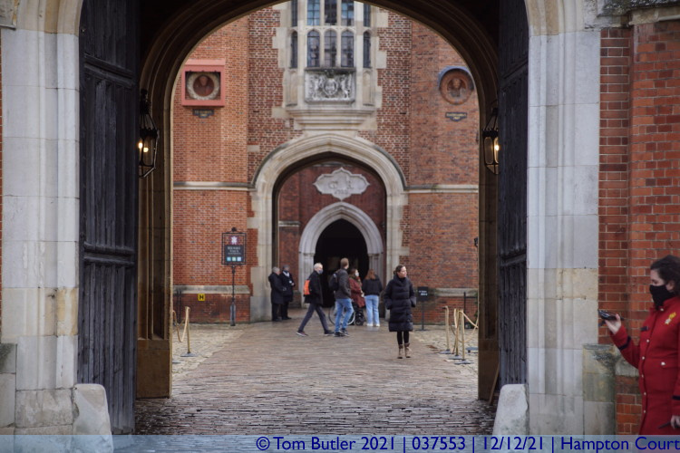 Photo ID: 037553, View through the courtyards, Hampton Court, England