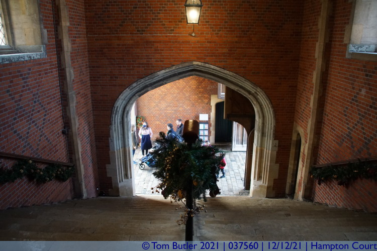 Photo ID: 037560, Stairs to Henry VIII apartments, Hampton Court, England