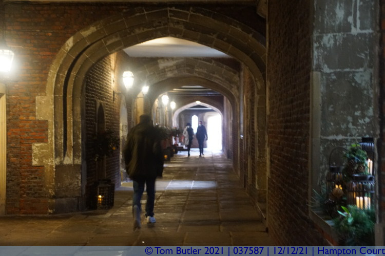 Photo ID: 037587, By the cellars, Hampton Court, England