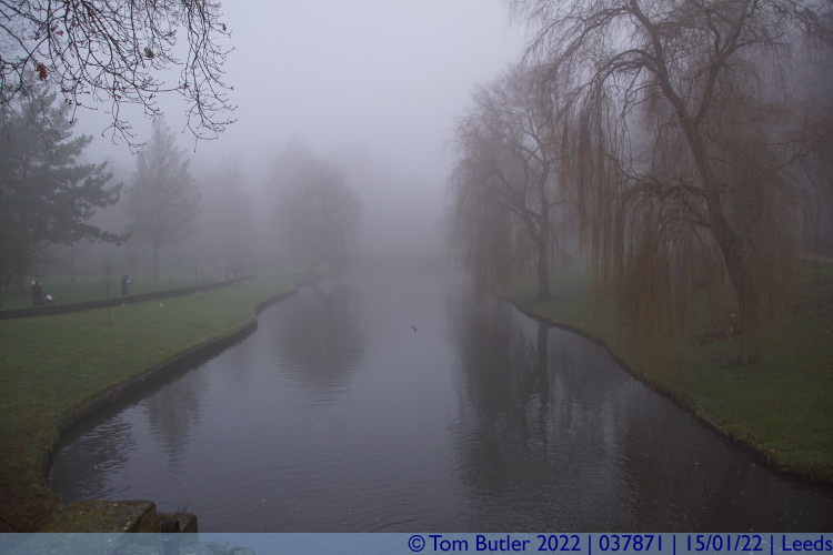 Photo ID: 037871, Looking across a misty lake, Leeds, England