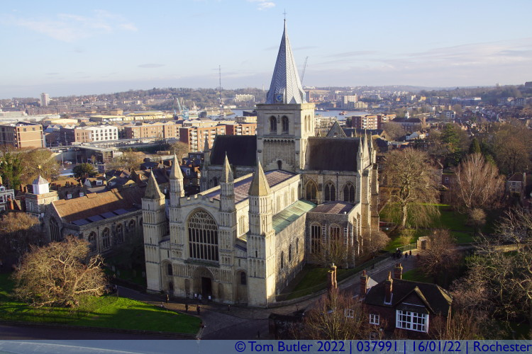 Photo ID: 037991, Cathedral from the castle, Rochester, England