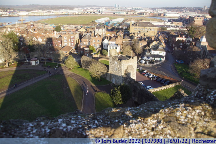 Photo ID: 037998, View from the ramparts, Rochester, England