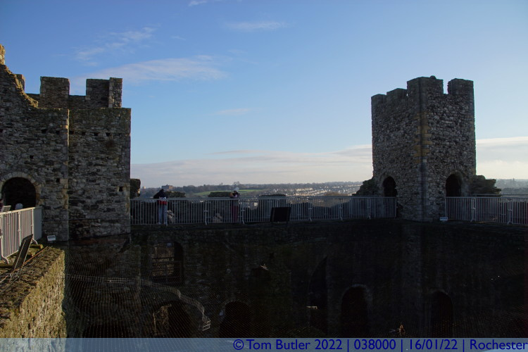 Photo ID: 038000, On the top of the castle, Rochester, England