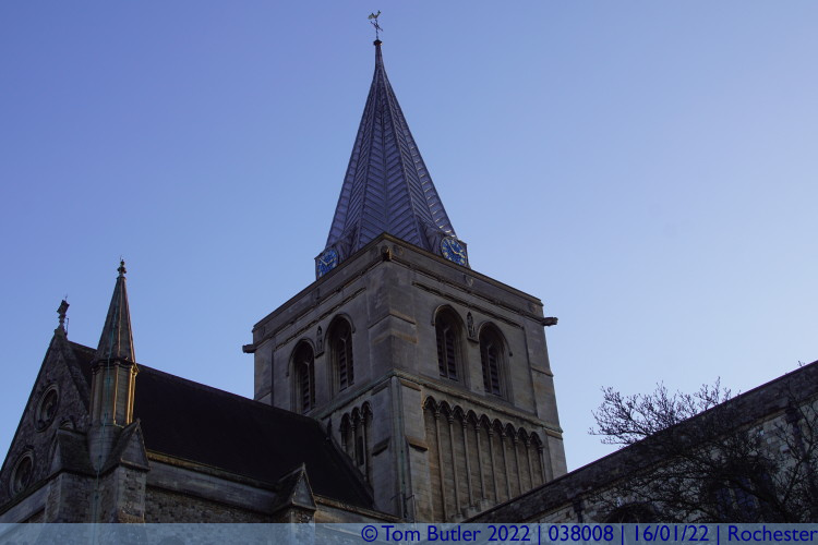 Photo ID: 038008, Cathedral spire, Rochester, England