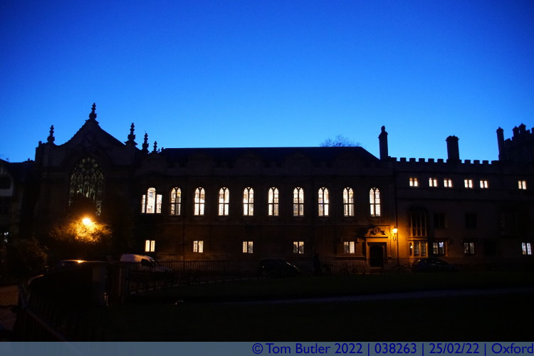 Photo ID: 038263, Working late in the Brasenose College library, Oxford, England