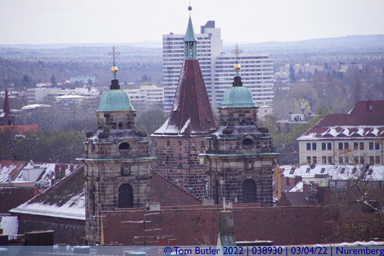 Photo ID: 038930, Church towers, Nuremberg, Germany