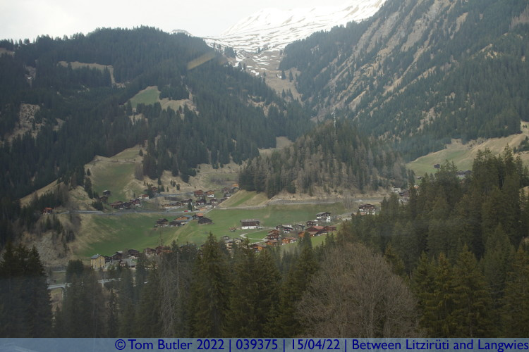 Photo ID: 039375, Looking down the valley, Between Litzirti and Langwies, Switzerland