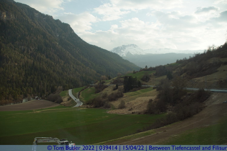 Photo ID: 039414, Looking back down the valley, Between Tiefencastel and Filisur, Switzerland