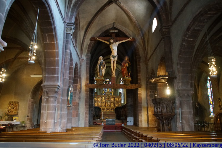 Photo ID: 040215, Inside Eglise Sainte Croix, Kaysersberg, France