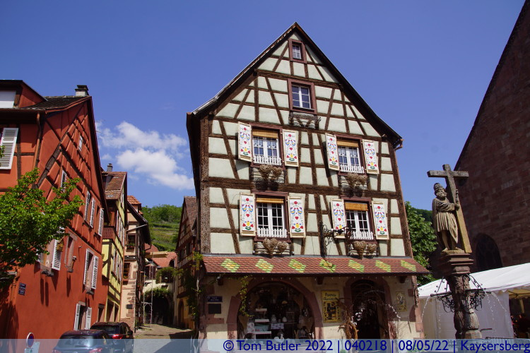 Photo ID: 040218, Half timbered buildings, Kaysersberg, France