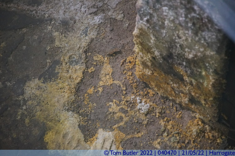 Photo ID: 040470, Remnants of Sulphur precipitate, Harrogate, England