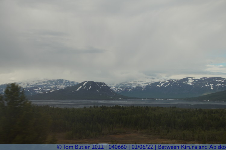 Photo ID: 040660, Tornetrsk and mountains, Between Kiruna and Abisko, Sweden