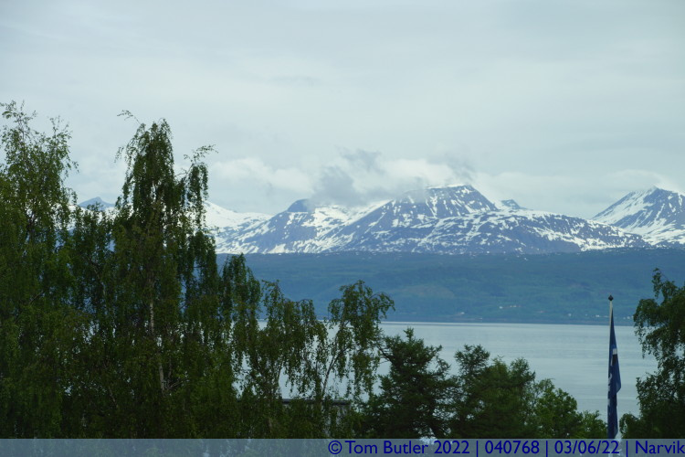 Photo ID: 040768, Peaks in the distance, Narvik, Norway