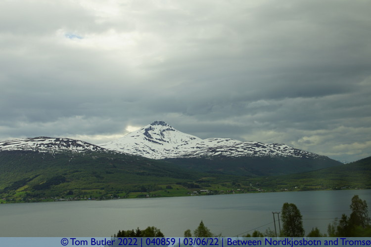 Photo ID: 040859, View across the Fjord, Between Nordkjosbotn and Troms, Norway