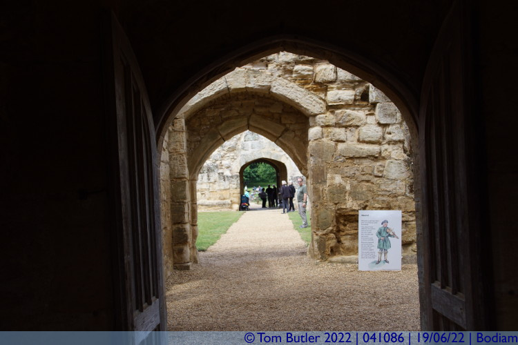 Photo ID: 041086, View through the castle, Bodiam, England