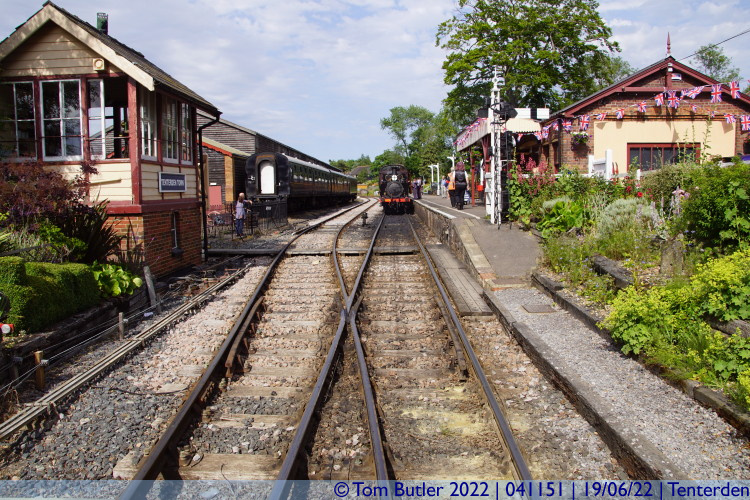Photo ID: 041151, View from the level crossing, Tenterden, England